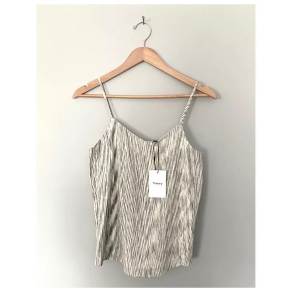 NWT THEORY Nade Cotton Tank Top - Picture 2 of 2